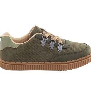 Carter's Green and Tan Sneakers with Thick Sole and Rope Lacing